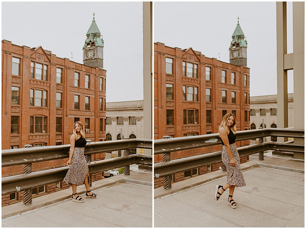 historic downtown of Marquette, Michigan | senior picture session